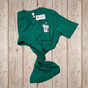 NWT Original Artwork Bella+Canvas SS Tshirt "You’re My Penguin", Evergreen XL
